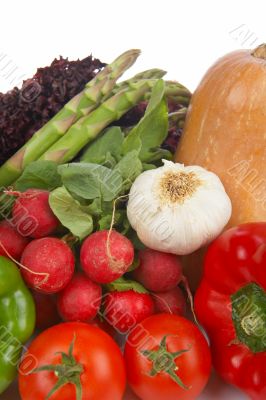 Fresh vegetables background