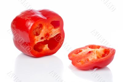 Red pepper slices