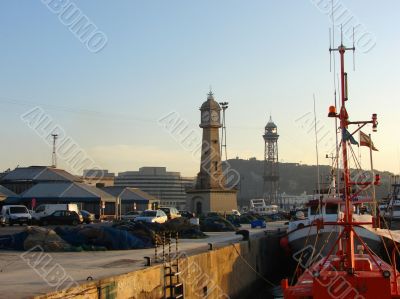 Barcelona. Working port