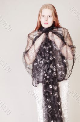 woman with veil
