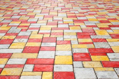 paving slab perspective background