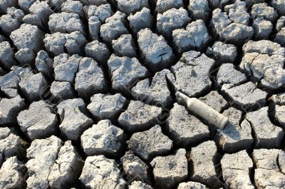 cracked dried ground