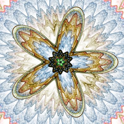 Crochet Flower against White