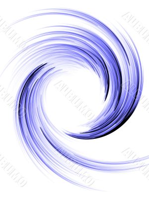 Wave Curl against White