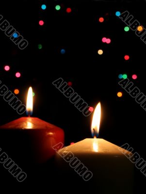Two Christmas Candles