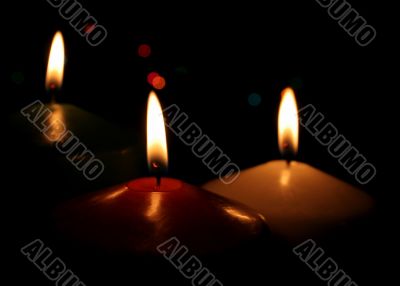 Three Christmas Candles