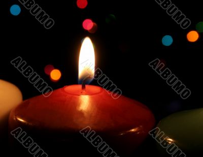 Red Christmas Candle