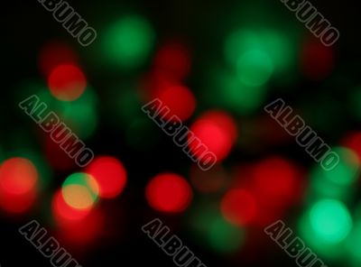 Christmas Light Blur