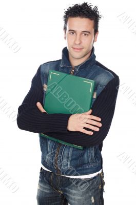 attractive boy student