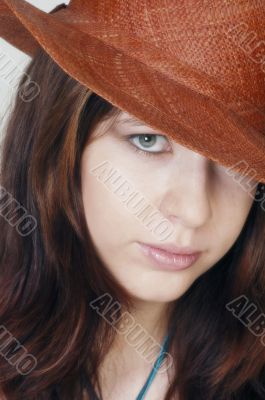 woman with hat