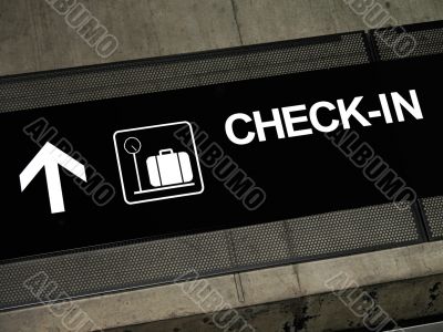 Airport signs - Check-in