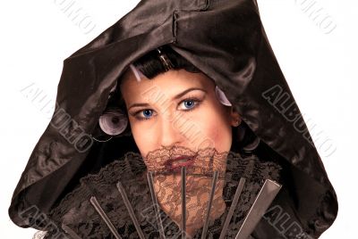 shy woman