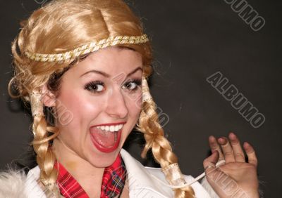 smiling woman