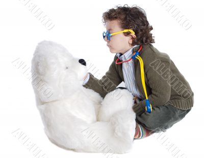 Adorable child doctor
