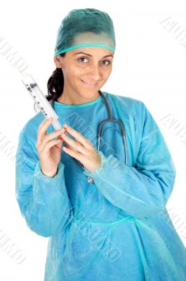 attractive lady doctor