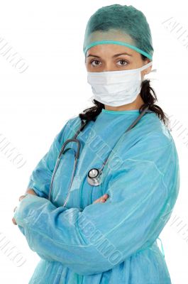 Attractive lady doctor
