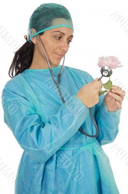 Attractive lady doctor
