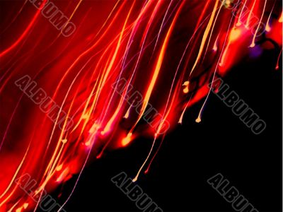 wavy rainbow laser light