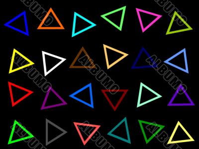 colorful triangles all over