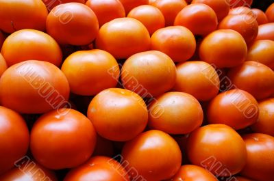 piling up of tomatoes