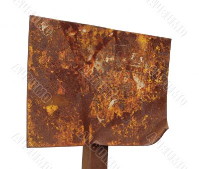 Rusty sign