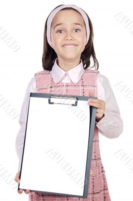 student with notepad