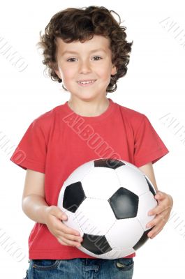 boy with a ball of football