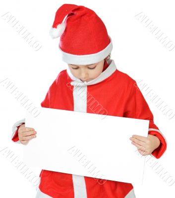 Adorable boy in christmas