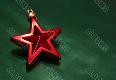 Shiny Red Christmas Star