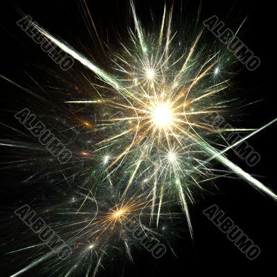 Fractal fireworks