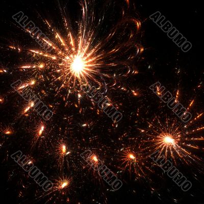 Fractal fireworks