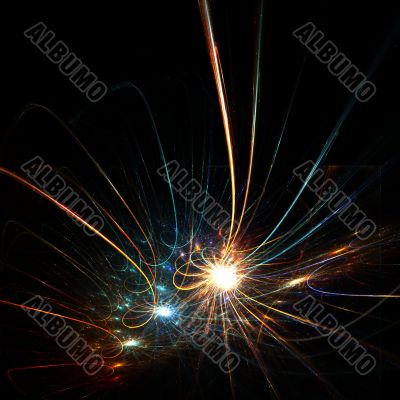 Fractal fireworks