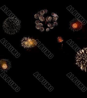 Fireworks background - 1