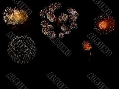 Fireworks background - 3