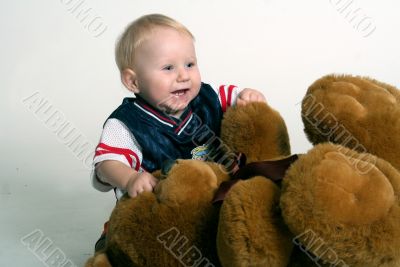 boy with a bear