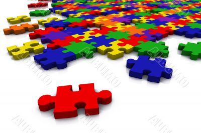 colour puzzle - everything in focus