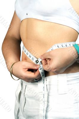 girl - side mesauring