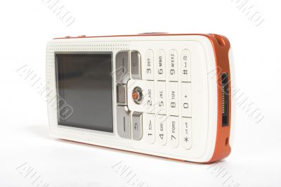 mobile phone over a white background 3