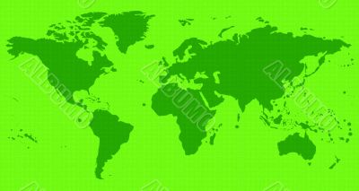green world map