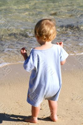 child on the beach