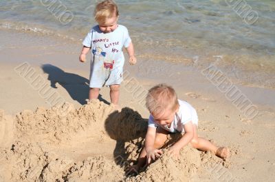 boys on the beach
