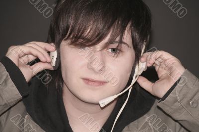 Man with headphone