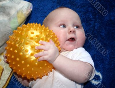Baby with a ball