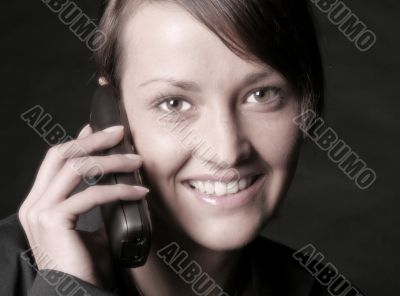 On the phone
