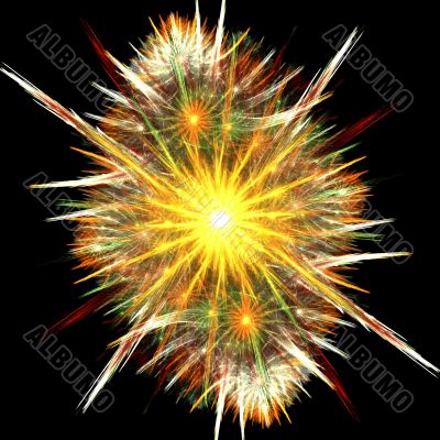 Fractal fireworks