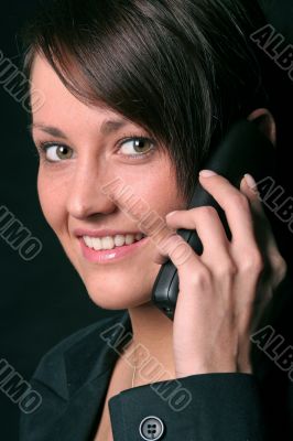 on the phone
