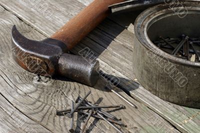 Hammer and nails
