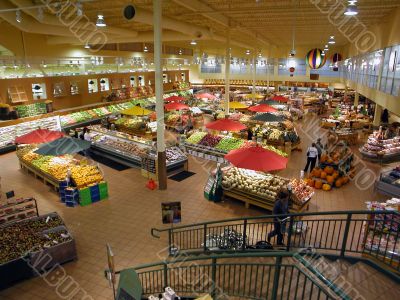 Supermarket interior