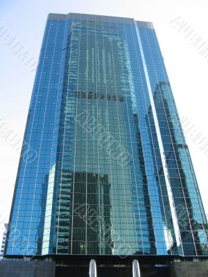 Business building with reflection