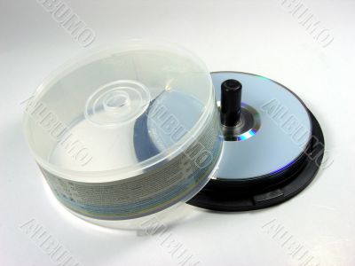 Stack of blank DVDR